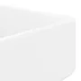Lavabo de cerámica cuadrado orificio de grifo y desagüe blanco de vidaXL, Lavabos - Ref: Foro24-141936, Precio: 60,72 €, Desc...