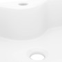 Lavabo de cerámica cuadrado orificio de grifo y desagüe blanco de vidaXL, Lavabos - Ref: Foro24-141936, Precio: 61,86 €, Desc...