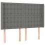 Box spring bed with dark gray fabric mattress 140x200 cm by , Beds and slatted bases - Ref: Foro24-3132314, Price: 514,46 €, ...