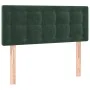 Box spring bed with mattress and LED dark green velvet 90x200 cm by , Beds and slatted bases - Ref: Foro24-3134624, Price: 32...