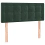 Box spring bed with mattress and LED dark green velvet 90x190 cm by , Beds and slatted bases - Ref: Foro24-3134618, Price: 30...