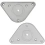 4 höhenverstellbare Tischbeine 710 mm, Farbe Nickel poliert von vidaXL, Tischbeine - Ref: Foro24-242145, Preis: 54,06 €, Raba...