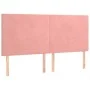 Box spring bed with pink velvet mattress 200x200 cm by , Beds and slatted bases - Ref: Foro24-3137748, Price: 681,98 €, Disco...