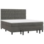 Boxspringbett mit dunkelgrauer Samtmatratze 180x200 cm von , Betten und Lattenroste - Ref: Foro24-3138038, Preis: 636,87 €, R...