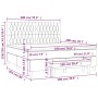 Boxspringbett mit dunkelgrauer Samtmatratze 180x200 cm von , Betten und Lattenroste - Ref: Foro24-3138038, Preis: 636,87 €, R...