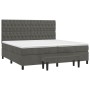 Cama box spring con colchón terciopelo gris oscuro 200x200 cm de , Camas y somieres - Ref: Foro24-3138044, Precio: 731,70 €, ...