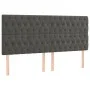 Box spring bed with dark gray velvet mattress 200x200 cm by , Beds and slatted bases - Ref: Foro24-3138044, Price: 718,14 €, ...