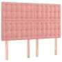 Box spring bed with pink velvet mattress 140x190 cm by , Beds and slatted bases - Ref: Foro24-3138084, Price: 559,67 €, Disco...