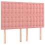 Cama box spring con colchón terciopelo rosa 140x190 cm de , Camas y somieres - Ref: Foro24-3138084, Precio: 553,13 €, Descuen...