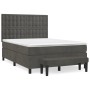 Boxspringbett mit dunkelgrauer Samtmatratze 140x200 cm von , Betten und Lattenroste - Ref: Foro24-3138086, Preis: 534,94 €, R...
