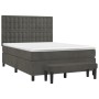 Boxspringbett mit dunkelgrauer Samtmatratze 140x200 cm von , Betten und Lattenroste - Ref: Foro24-3138086, Preis: 534,94 €, R...