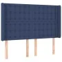 Cama box spring colchón y luces LED tela azul 140x200 cm de , Camas y somieres - Ref: Foro24-3139203, Precio: 503,25 €, Descu...
