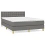 Boxspringbett mit dunkelgrauer Stoffmatratze 140x200 cm von , Betten und Lattenroste - Ref: Foro24-3140938, Preis: 421,85 €, ...