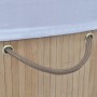 Natürlicher ovaler Wäschekorb aus Bambus von vidaXL, Wäschekörbe - Ref: Foro24-242727, Preis: 30,59 €, Rabatt: %