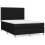 Boxspringbett mit schwarzer Stoffmatratze 140x190 cm von , Betten und Lattenroste - Ref: Foro24-3142651, Preis: 489,64 €, Rab...