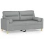 2-seater sofa with light gray fabric cushions 140 cm by , Sofas - Ref: Foro24-3200821, Price: 245,99 €, Discount: %