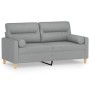 2-Sitzer-Sofa mit hellgrauen Stoffkissen 140 cm von , Sofas - Ref: Foro24-3200821, Preis: 232,21 €, Rabatt: %