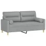 2-seater sofa with light gray fabric cushions 140 cm by , Sofas - Ref: Foro24-3200821, Price: 245,99 €, Discount: %