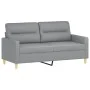 2-seater sofa with light gray fabric cushions 140 cm by , Sofas - Ref: Foro24-3200821, Price: 245,99 €, Discount: %