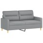 2-Sitzer-Sofa mit hellgrauen Stoffkissen 140 cm von , Sofas - Ref: Foro24-3200821, Preis: 232,21 €, Rabatt: %