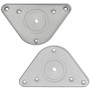 4 höhenverstellbare Tischbeine 870 mm, Farbe Nickel poliert von vidaXL, Tischbeine - Ref: Foro24-242146, Preis: 60,09 €, Raba...
