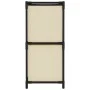 Steel storage cabinet with 4 cream fabric baskets 63x30x71 cm by , Lockers and storage cabinets - Ref: Foro24-337256, Price: ...