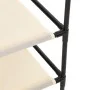 Steel storage cabinet with 4 cream fabric baskets 63x30x71 cm by , Lockers and storage cabinets - Ref: Foro24-337256, Price: ...