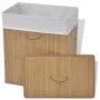 Natural rectangular bamboo laundry basket by vidaXL, Laundry baskets - Ref: Foro24-242725, Price: 36,30 €, Discount: %