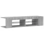 TV cabinet with LED lights Sonoma gray 135x39x30 cm by , TV Furniture - Ref: Foro24-815694, Price: 68,45 €, Discount: %