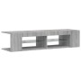 TV-Schrank mit LED-Leuchten Sonomagrau 135x39x30 cm von , TV-Möbel - Ref: Foro24-815694, Preis: 69,39 €, Rabatt: %