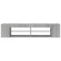 TV cabinet with LED lights Sonoma gray 135x39x30 cm by , TV Furniture - Ref: Foro24-815694, Price: 68,45 €, Discount: %
