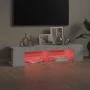 TV cabinet with LED lights Sonoma gray 135x39x30 cm by , TV Furniture - Ref: Foro24-815694, Price: 68,45 €, Discount: %