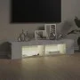 TV cabinet with LED lights Sonoma gray 135x39x30 cm by , TV Furniture - Ref: Foro24-815694, Price: 68,45 €, Discount: %