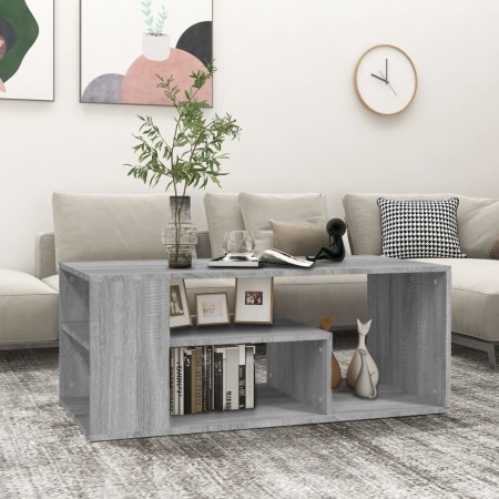 Mesa de centro madera contrachapada gris Sonoma 100x50x40 cm de , Mesas de centro - Ref: Foro24-815841, Precio: 68,12 €, Desc...