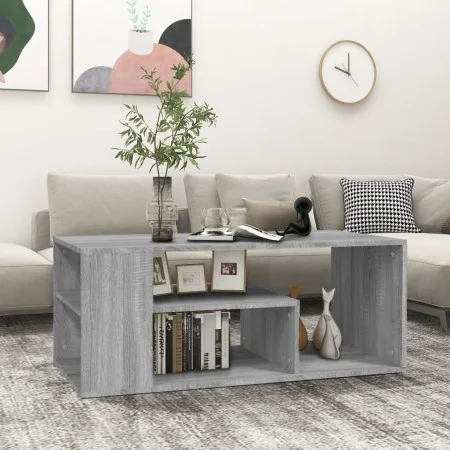 Sonoma gray plywood coffee table 100x50x40 cm by , Coffee table - Ref: Foro24-815841, Price: 64,82 €, Discount: %