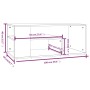 Mesa de centro madera contrachapada gris Sonoma 100x50x40 cm de , Mesas de centro - Ref: Foro24-815841, Precio: 68,12 €, Desc...