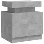 Betongrauer Nachttisch aus Holzwerkstoff, 45 x 35 x 52 cm von , Nachttische - Ref: Foro24-326853, Preis: 106,42 €, Rabatt: %