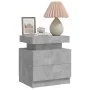 Betongrauer Nachttisch aus Holzwerkstoff, 45 x 35 x 52 cm von , Nachttische - Ref: Foro24-326853, Preis: 106,42 €, Rabatt: %