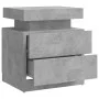Betongrauer Nachttisch aus Holzwerkstoff, 45 x 35 x 52 cm von , Nachttische - Ref: Foro24-326853, Preis: 106,42 €, Rabatt: %