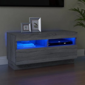 TV-Schrank mit LED-Leuchten Sonomagrau 80x35x40 cm von , TV-Möbel - Ref: Foro24-815724, Preis: 54,81 €, Rabatt: %