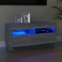 TV cabinet with LED lights Sonoma gray 80x35x40 cm by , TV Furniture - Ref: Foro24-815724, Price: 53,34 €, Discount: %