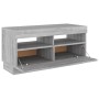 TV-Schrank mit LED-Leuchten Sonomagrau 80x35x40 cm von , TV-Möbel - Ref: Foro24-815724, Preis: 54,81 €, Rabatt: %