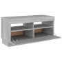 TV-Schrank mit LED-Leuchten Sonomagrau 80x35x40 cm von , TV-Möbel - Ref: Foro24-815724, Preis: 53,34 €, Rabatt: %
