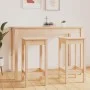 Hohe Hocker 2 Stück aus massivem Kiefernholz 40x40x78 cm von , Essstühle - Ref: Foro24-822137, Preis: 106,53 €, Rabatt: %