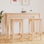Hohe Hocker 2 Stück aus massivem Kiefernholz 40x40x78 cm von , Essstühle - Ref: Foro24-822137, Preis: 108,34 €, Rabatt: %