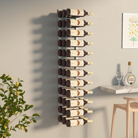 Wandweinregal für 36 weiße Eisenflaschen von , Weinregale - Ref: Foro24-340887, Preis: 60,61 €, Rabatt: %