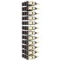 Wall wine rack for 36 white iron bottles by , Wine racks - Ref: Foro24-340887, Price: 59,46 €, Discount: %