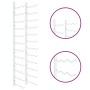 Wall wine rack for 36 white iron bottles by , Wine racks - Ref: Foro24-340887, Price: 60,61 €, Discount: %