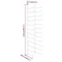 Wall wine rack for 36 white iron bottles by , Wine racks - Ref: Foro24-340887, Price: 59,46 €, Discount: %