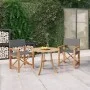 Sillas de director 2 uds madera maciza de teca gris de , Sillas de jardín - Ref: Foro24-3143629, Precio: 270,76 €, Descuento: %